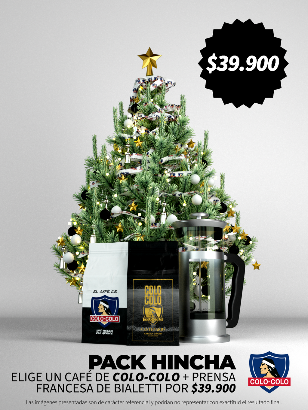 Pack Hincha Navidad ALBA - Café Colo Colo